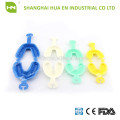 CE certified medical disposable blue yellow green fluoride foam impression tray for dental use